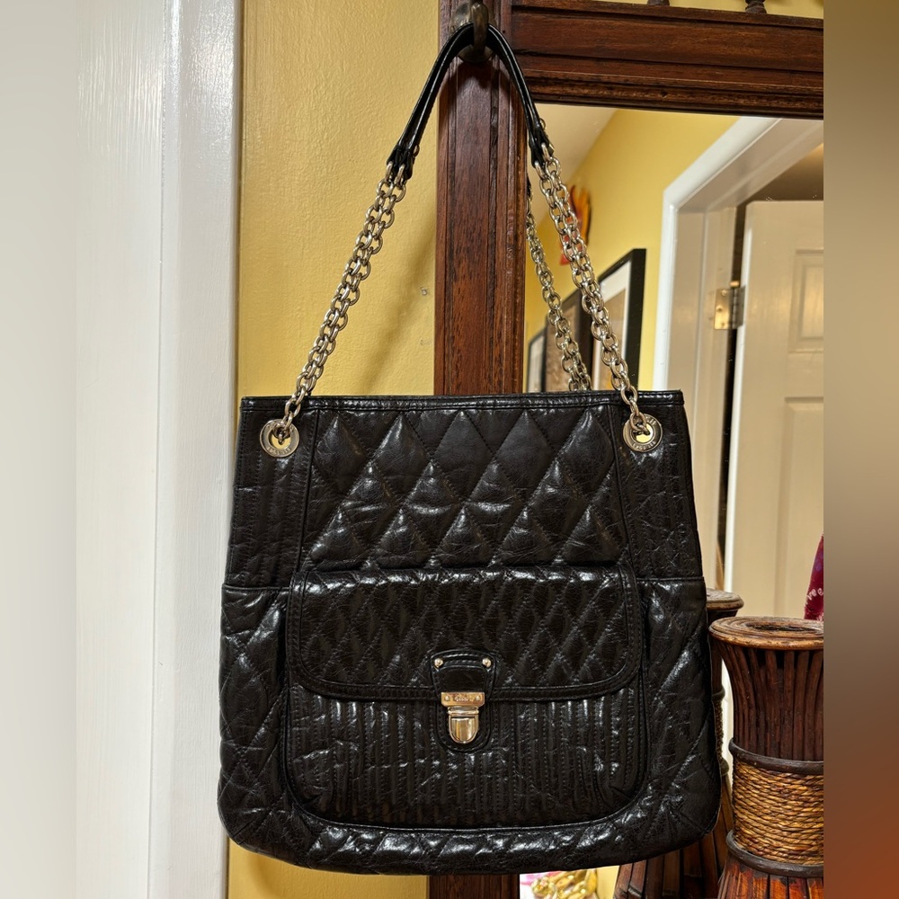 Coach Black Quilted Shoulder Bag